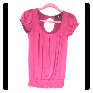 Beautiful Purple Blouse with Band at Bottom